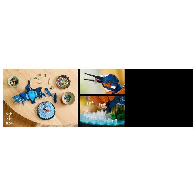 LEGO Icons 10331 Martin Pescatore, Kit di Modellismo per Adulti, Idea Regalo per Arredamento Casa o Ufficio, Hobby Creativo