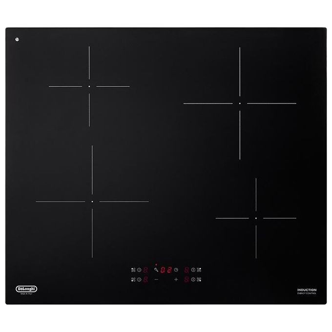 DeLonghi PIN62 Linea Design PIN62 Piano Cottura ad Induzione 4 Zone Comandi touch Timer programmabile 60cm Nero