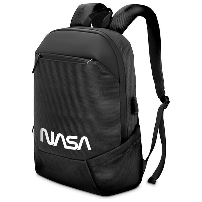 Atlantis BackPack The Moon Project NASA Worm Zaino per Notebook 15.6'' Porta USB per Battery Bank Vano Ultracapiente 25 Litri Tasca Portaoggetti Aggancio Trolley
