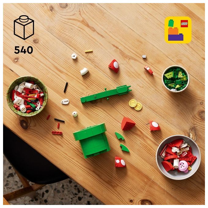 LEGO Super Mario 71426 Pianta Piranha, Personaggio Snodabile con Tubo e 2 Monete, Kit Modellismo per Adulti, Idea Regalo