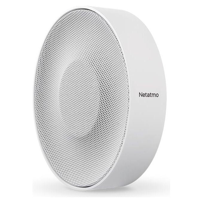 Netatmo NIS01-IT Sirena Interna Intelligente Wireless 110 dB Attivazione-Disattivazione Automatica Nessun Abbonamento Alimentata a Pile o con Cavo