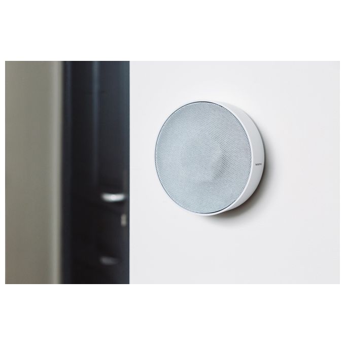 Netatmo NIS01-IT Sirena Interna Intelligente Wireless 110 dB Attivazione-Disattivazione Automatica Nessun Abbonamento Alimentata a Pile o con Cavo