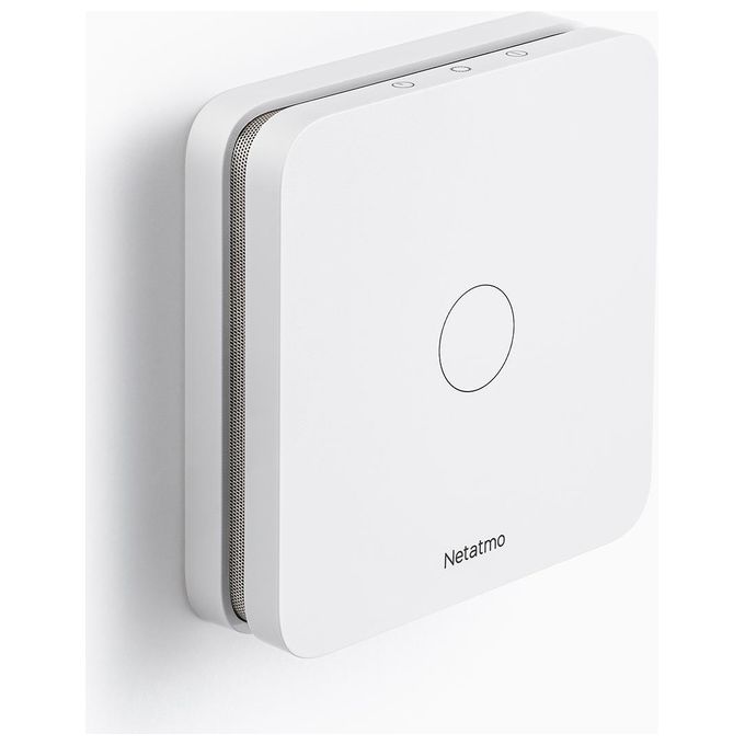 Netatmo Rilevatore Di Monossido Di Carbonio Intelligente, Wi-Fi, Autonomia Di 10 Anni, Allarme Da 85 Db, Certificazioni En 50291 E Nf, Nco-It, ?Udibile, Bianco, ?10 x 2.3 x 10 cm 390 grammi