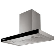 Hoover HBVS985TX - Cappa a parete, aspirante, 90 cm, 620 m³-h, Classe C, 67 dB, comandi elettronici, 3 velocita', illuminazione LED, Acciaio Inox