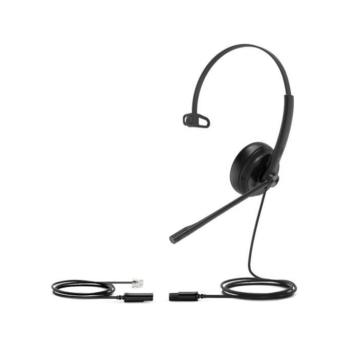 Yealink YHS34 Lite Mono Cuffie Monoaurali con Cavo di Connessione Rj