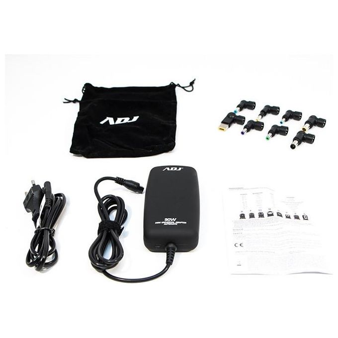 Adj 160-00095 Alimentatore Notebook 90W Mini 8 Connettori 3 Pin Auto Nero