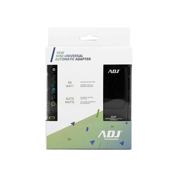 Adj 160-00095 Alimentatore Notebook 90W Mini 8 Connettori 3 Pin Auto Nero