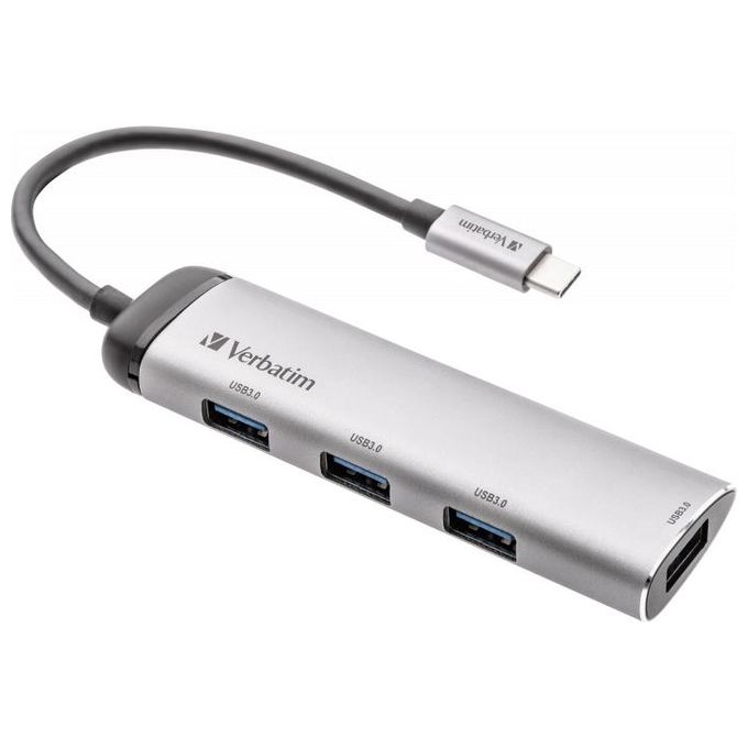 Verbatim USB-C Multiporta Hub 4 Porte USB 3.2 Gen 1