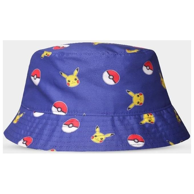 Difuzed Bucket Hat Pokemon Pikachu e Pokeball