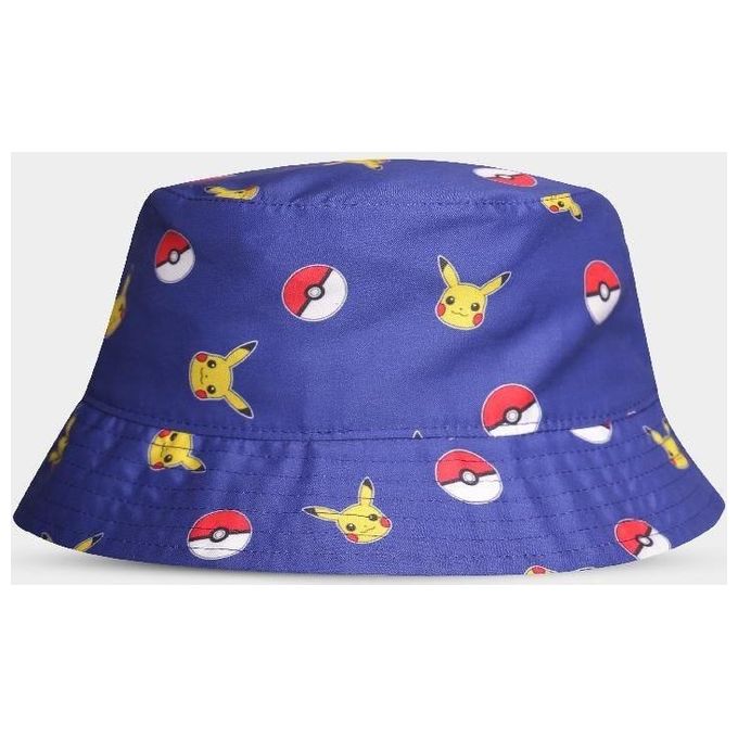 Difuzed Bucket Hat Pokemon Pikachu e Pokeball
