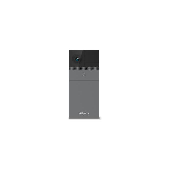 Atlantis CASA Smart VideoCitofono DB910 Wireless da Esterno Telecamera 2MP Full HD Sensore PIR Compatibile Google Home-Nest ed Amazon Alexa Echo Show IR led