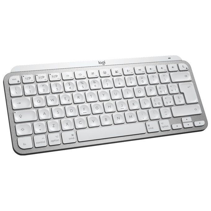 Logitech Mx Keys Mini per Mac Tastiera Rf Senza Fili + Bluetooth Italiano Argento-Bianco