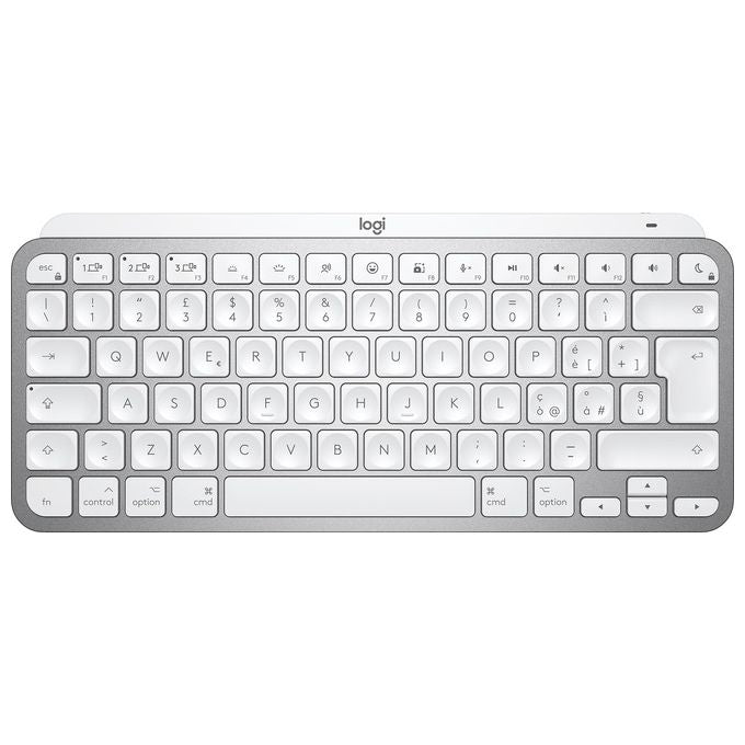 Logitech Mx Keys Mini per Mac Tastiera Rf Senza Fili + Bluetooth Italiano Argento-Bianco
