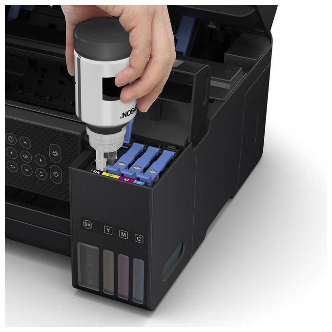 Epson EcoTank ET-2850, Stampante Multifunzione Inkjet A4, Serbatoi Ricaricabili, Wi-Fi