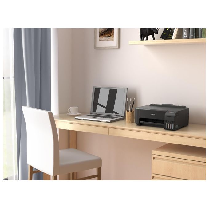 [ComeNuovo] EPSON EcoTank ET-1810 stampante A4 USB, Wi-Fi, Wi-Fi Direct, serbatoi flaconi alta capacita', App Epson Smart Panel stampa da mobile, fronte-retro manuale, Nero