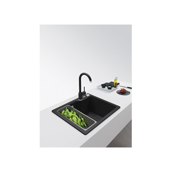 Franke Pola Miscelatore monocomando con braccio di erogazione girevole 360° Nero 115.0622.943