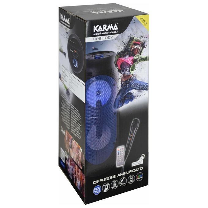 Karma HPS T252BL Cassa Audio Amplificata 200W Blu