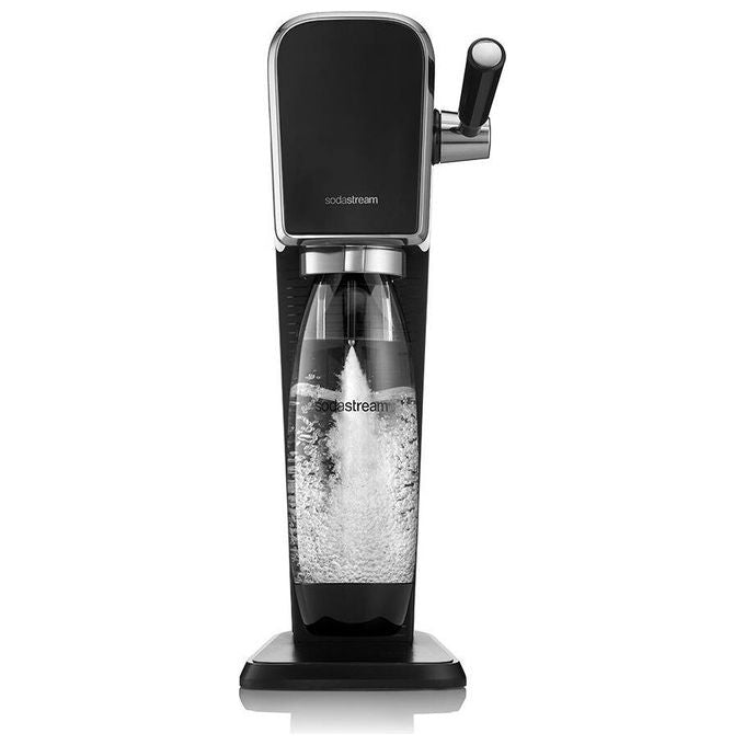 Sodastream Gasatore d'Acqua Art Nero 1 Bottiglia da 1 Litro 1 Cilindro Co2
