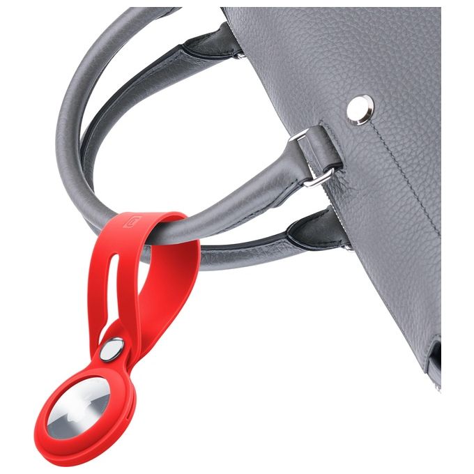 Cellular Line Porta Chiavi AirTag Loop Rosso