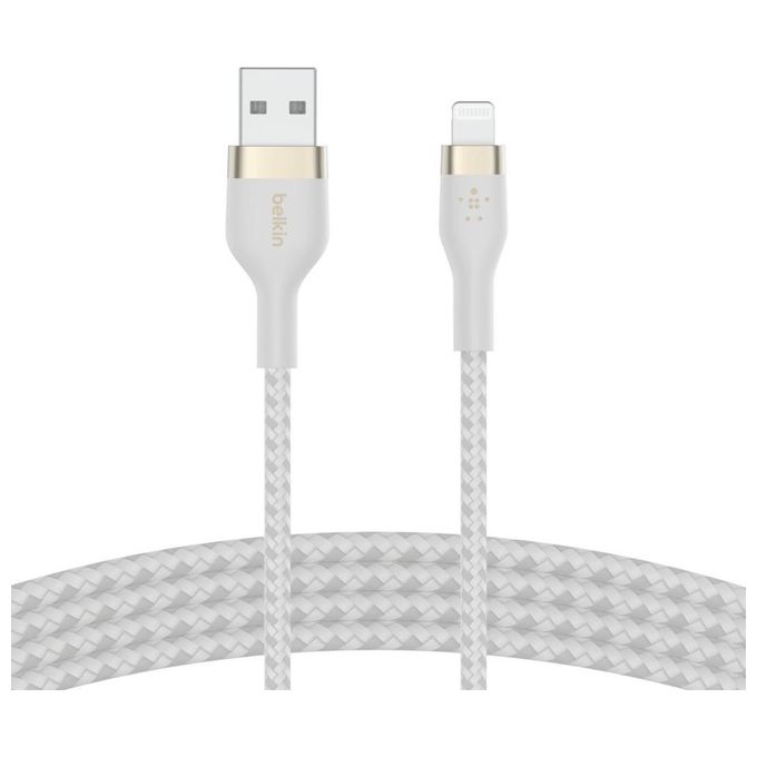 Belkin BoostCharge Flex Cavo Lightning-Usb-A 1mt Bianco