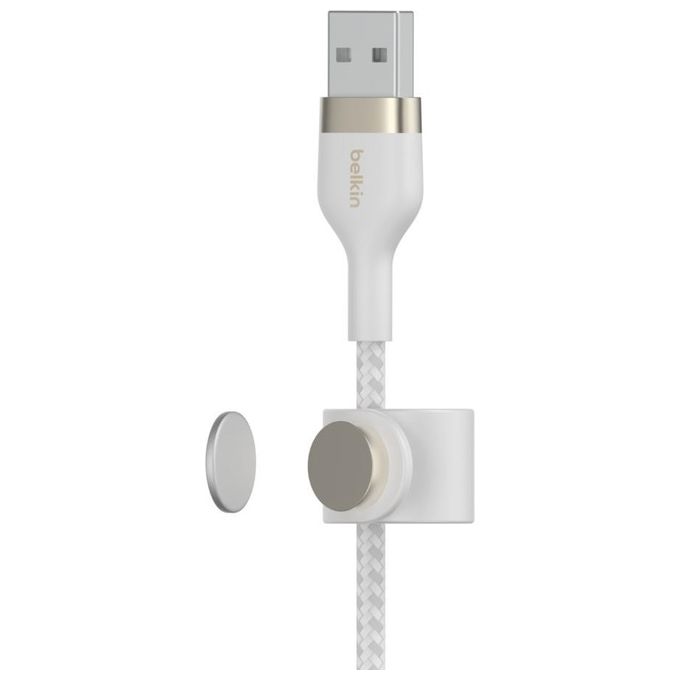 Belkin BoostCharge Cavo Flex Lightning-Usb-A 3mt Bianco