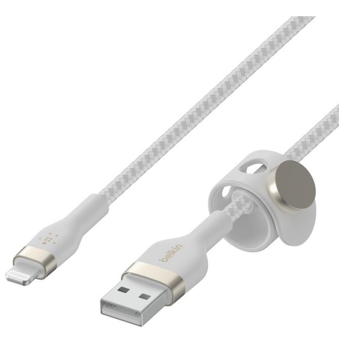 Belkin BoostCharge Cavo Flex Lightning-Usb-A 3mt Bianco