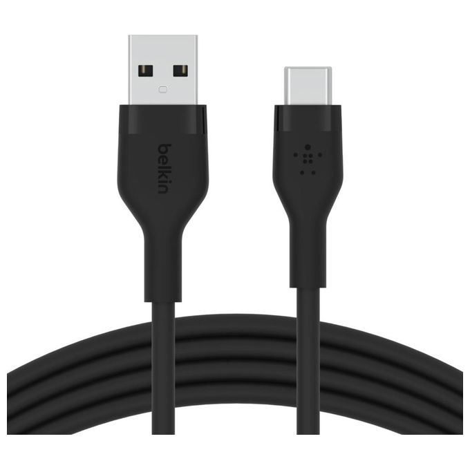 Belkin BoostCharge Flex Cavo Usb-A-Usb-C Fino 15W 3mt Nero