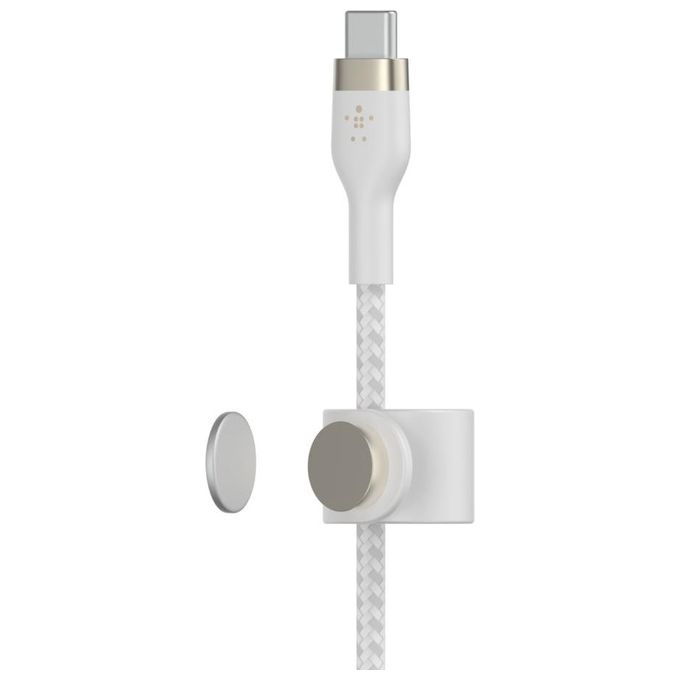 Belkin BoostCharge Pro Flex Cavo Intrecciato Usb-C-Usb-C Fino 60W 3mt Bianco