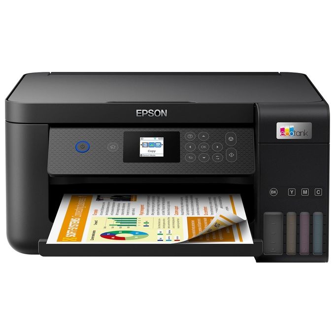 Epson EcoTank ET-2850, Stampante Multifunzione Inkjet A4, Serbatoi Ricaricabili, Wi-Fi