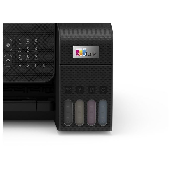 [ComeNuovo] Epson EcoTank ET-4800 stampante A4 (stampa, copia, scansione, fax) ADF, display LCD 3.7cm, USB, Wi-Fi, Wi-Fi Direct, Ethernet, Epson Smart Panel, AirPrint, serbatoi flaconi alta capacita', Nero