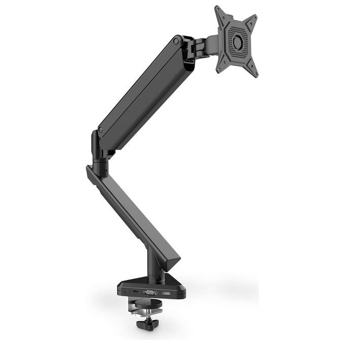Digitus Supporto per Monitor Intelligente con Docking Station Integrata Molla a Gas e Fissaggio a Morsetto