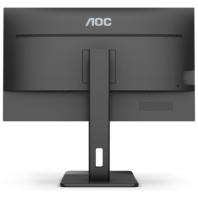 AOC U32P2 - Monitor UHD da 32 pollici, regolabile in altezza (3840 x 2160, 75 Hz, HDMI 2.0, DisplayPort, hub USB), colore: Nero