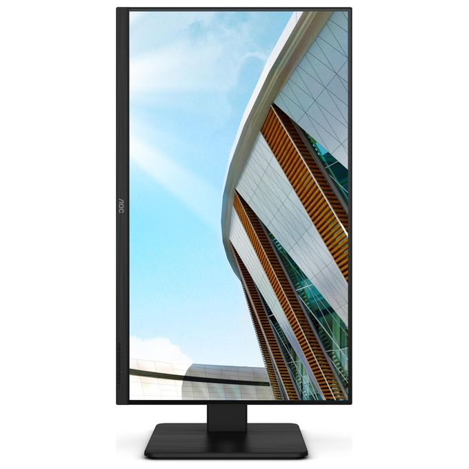 AOC U32P2 - Monitor UHD da 32 pollici, regolabile in altezza (3840 x 2160, 75 Hz, HDMI 2.0, DisplayPort, hub USB), colore: Nero