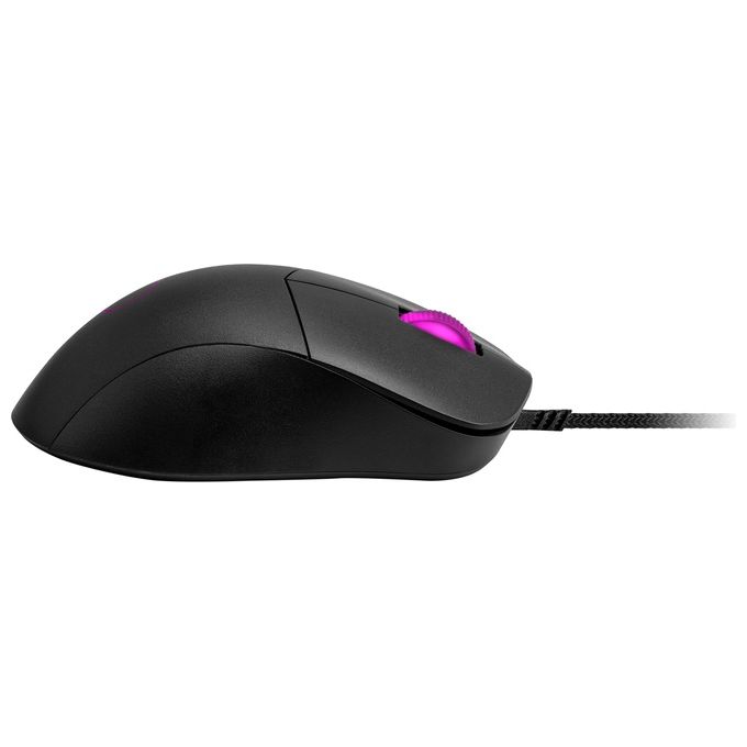 [ComeNuovo] Cooler Master MM730 RGB-LED Mouse Gaming Ultraleggero 48g con Cavo - Sensore Ottico 16K DPI PMW3389, Interruttori Ottici da 70 milioni di Click, MasterPlus+ (32K DPI, Solo PC), Ergonomico - Nero opaco