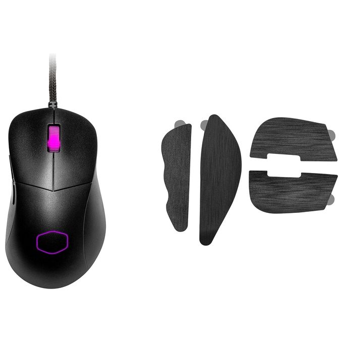 [ComeNuovo] Cooler Master MM730 RGB-LED Mouse Gaming Ultraleggero 48g con Cavo - Sensore Ottico 16K DPI PMW3389, Interruttori Ottici da 70 milioni di Click, MasterPlus+ (32K DPI, Solo PC), Ergonomico - Nero opaco