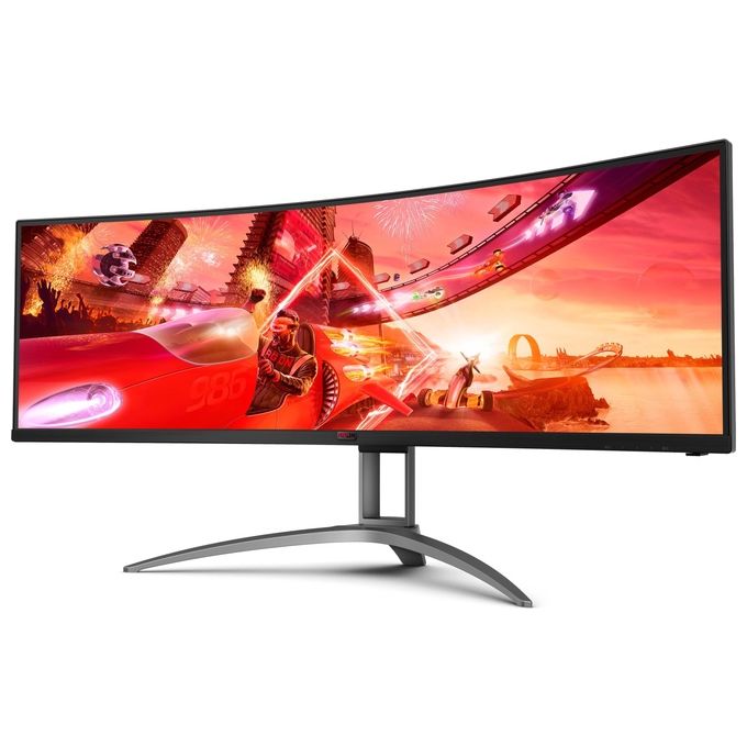 AOC Monitor Curvo Gaming 48.8'' AG493QCX 3840x1080 Pixel Tempo di risposta 4 ms Frequenza di aggiornamento 144 (Hz)