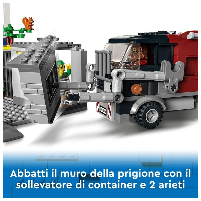 LEGO 60316 City Police Stazione di Polizia con Camion della Spazzatura ed Elicottero Giocattolo 647 pezzi colore Multicolore