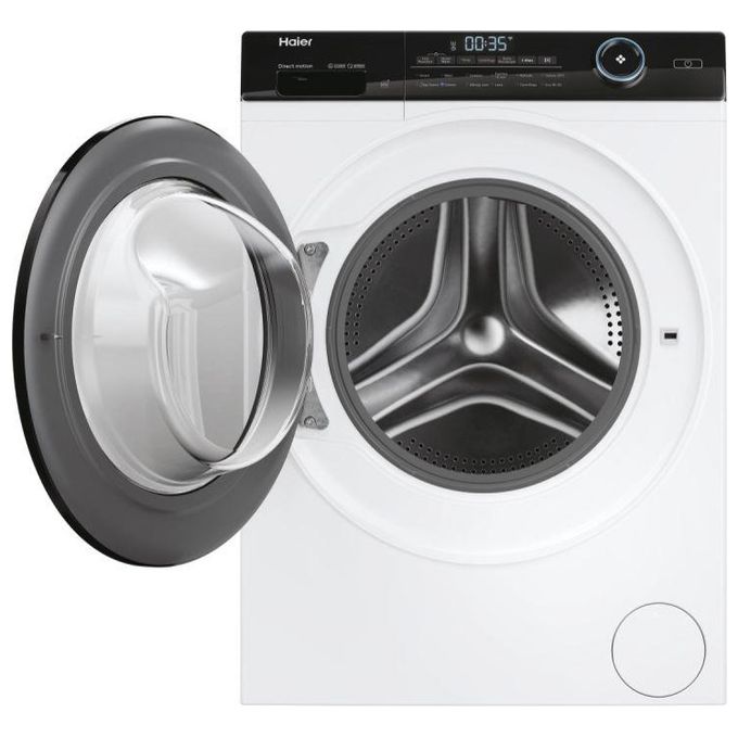 Haier HW100-B14959U1 - Lavatrice Caricamento Frontale 10 kg, 1400 rpm, Classe A, Motore Direct Motion, Vapore, (85x60x58 cm), Bianco