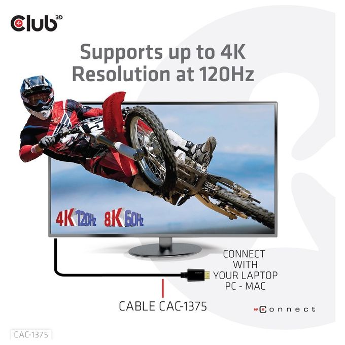 Club3d Cac-1375 Cavo Hdmi 5mt Hdmi Tipo A Standard Nero