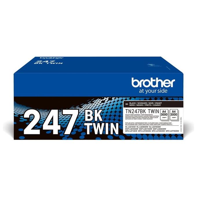Brother TN-247BKTWIN Toner 2 Pezzi Originale Nero