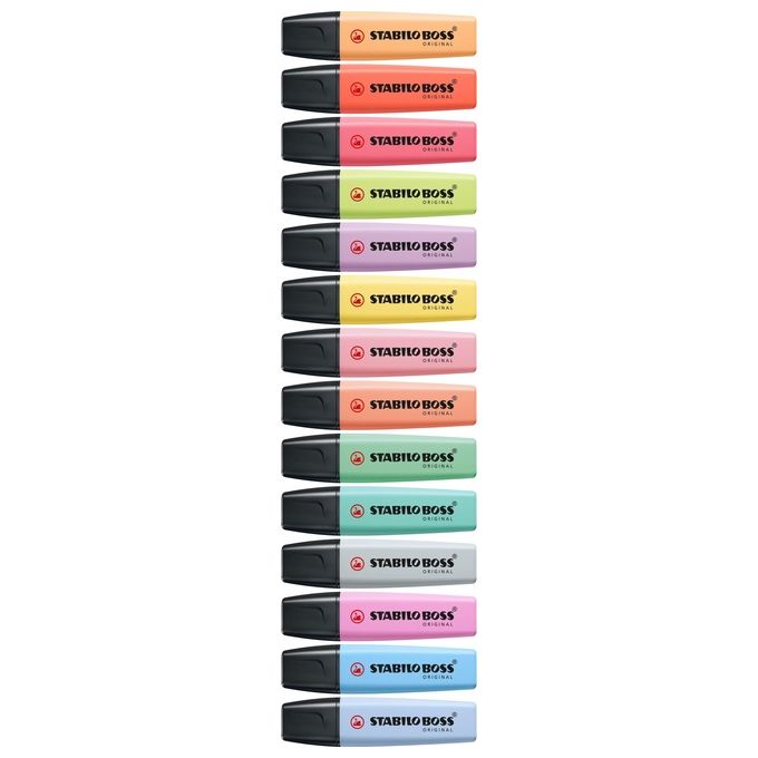 Stabilo Confezione 10 Evidenziatori Boss Pastel Ciliegio