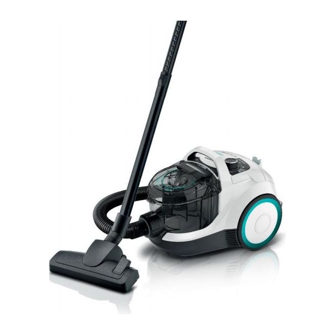 Bosch BGC21HYG1 Aspirapolvere a Traino 2 Litri a Cilindro Secco 550W Senza Sacchetto Bianco