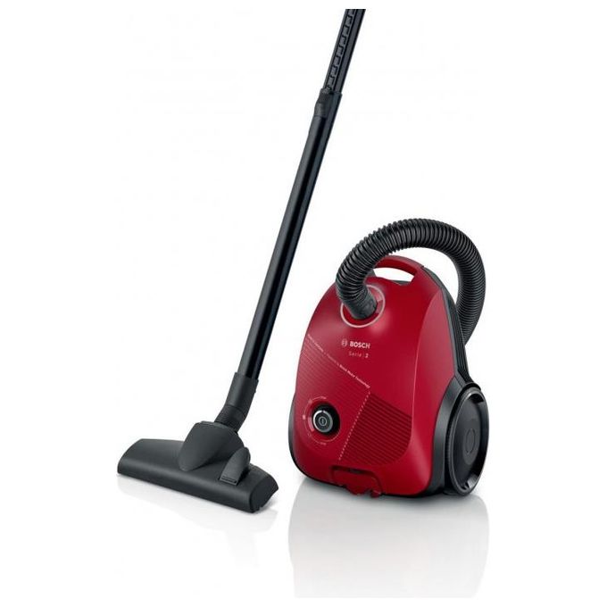 Bosch BGBS2RD1 Aspirapolvere con sacco Serie 2 Spazzola Tappeti-Pavimenti Rosso