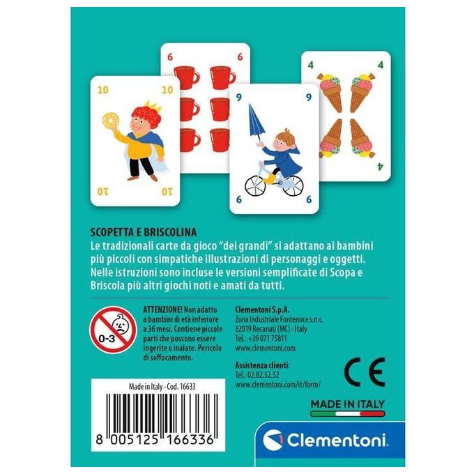 Clementoni Carte Scopetta e Briscolina