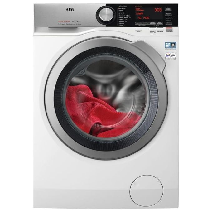 AEG L7FEC14SX Serie 7000 Lavatrice Carica Frontale ProSteam ProSense Opzione SoftPlus Classe energetica A Capacita' di carico 10 Kg Centrifuga 1400 giri Motore a Magneti Permanenti