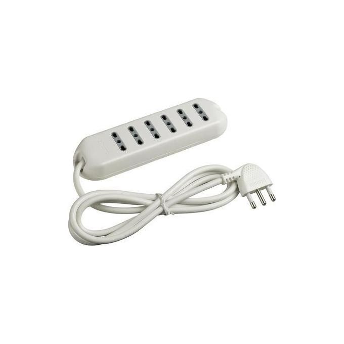 Legrand Multipresa Slim6 6 PreseBipasso 10 16a con Cavo Bianco