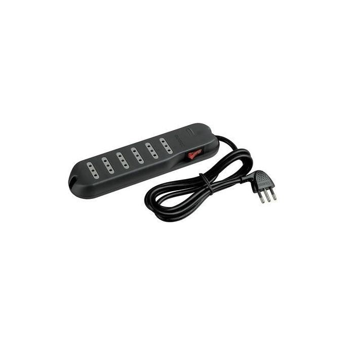 BTicino Multipresa Slim6 6 Prese 10A Appendibile con Interruttore Laterale Luminoso