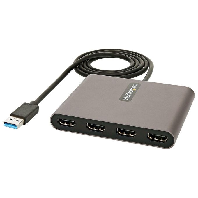 StarTech.com Adattatore Usb-A a Hdmi 1080p 60 Hz a 4 Porte