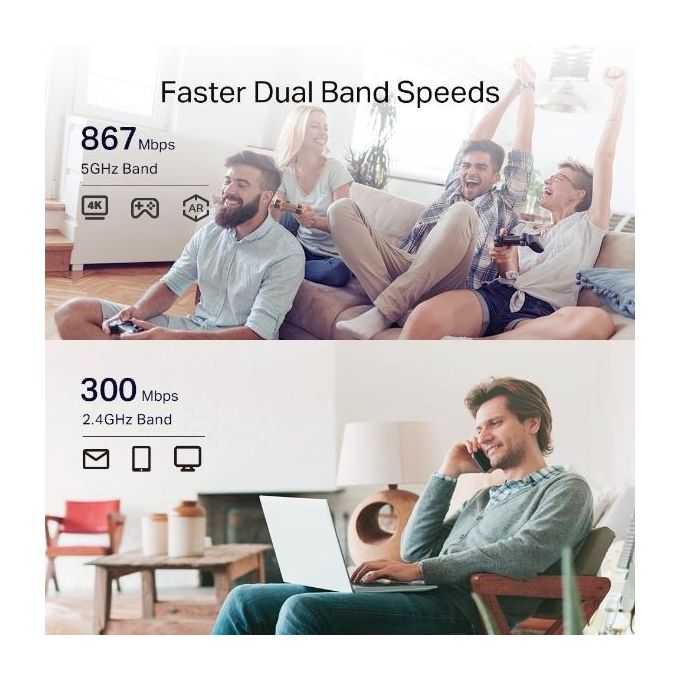 TP-Link RE335 Ripetitore di Rete 1167 Mbit-s Bianco