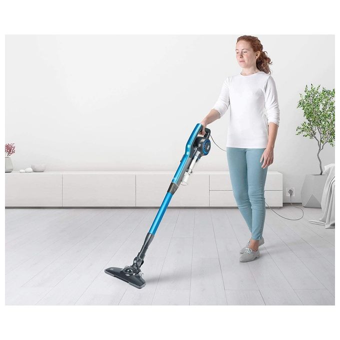 Black+Decker Scopa Elettrica Ciclonica 3 in 1 con Filo filtro EPA 600 Watt BXVMS600E